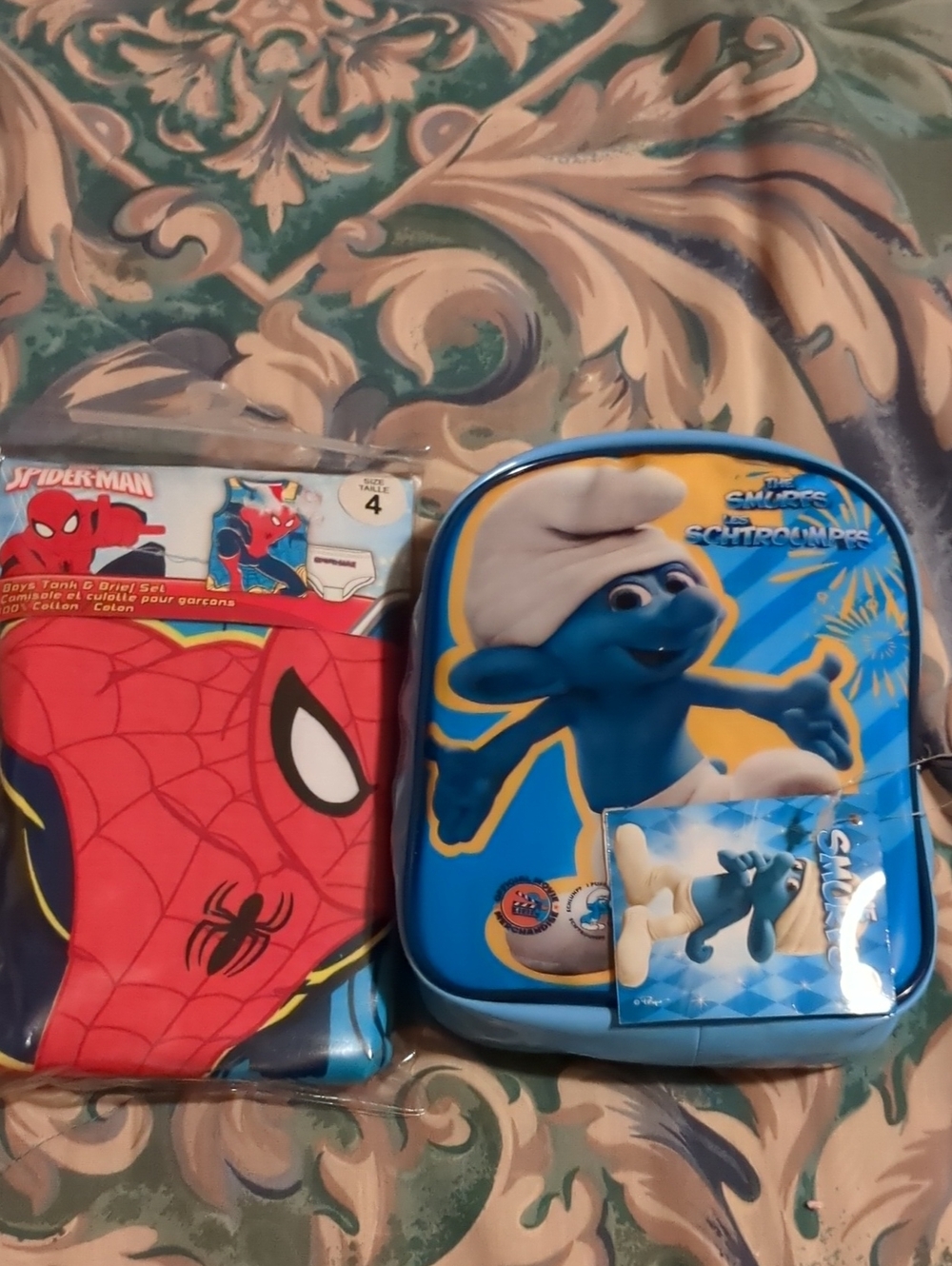 Marvel Spiderman Tank And Brief SetSwim and Smurfs 5 Pairs Of Briefs